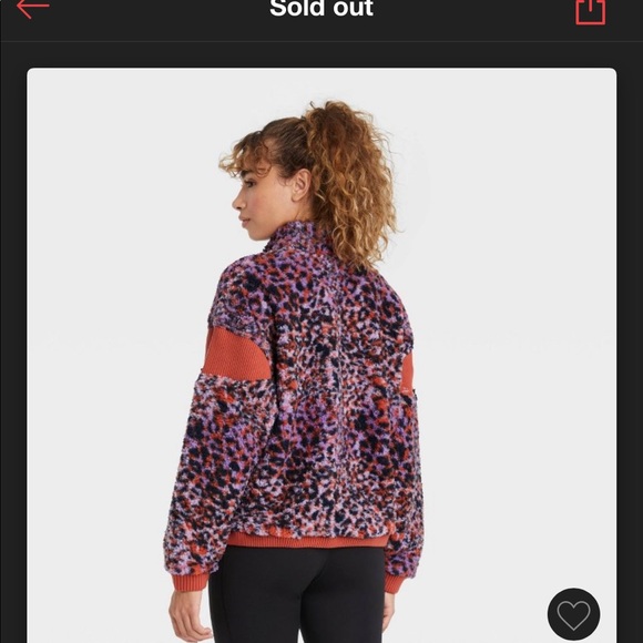 Target Sold Out XL JoyLab Pink Leopard Pullover NWT - Picture 2 of 3